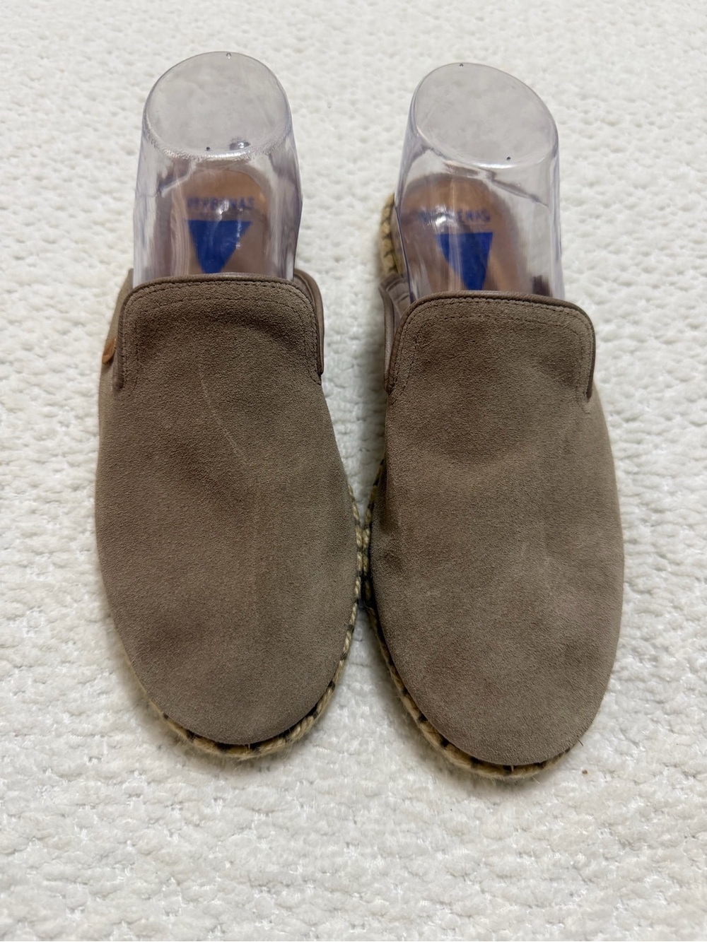 Verbenas Celia Espadrilles Taupe Suede Flats Women’s Size 41 EU 10-10.5 US - Picture 3 of 12